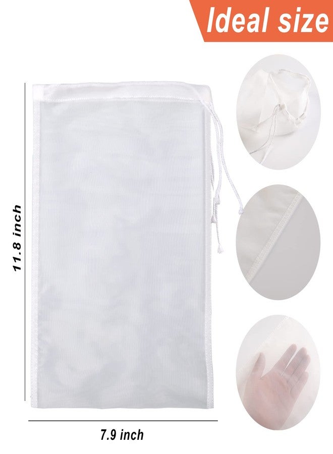 Kimmama 4 Pack Nut Milk Bag, 7.9 x 11.8 inch Nylon Food Strainer for Nut Milk, Fruit Juice, Tofu, Coffee, Yogurt and Soup - Image 2